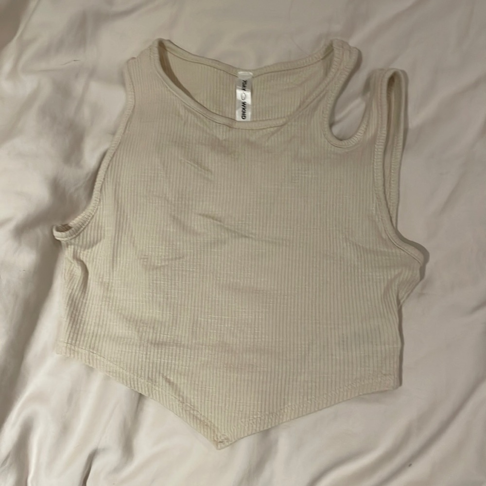 Tan crop top